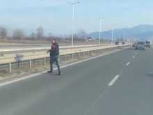 Неадекватен пешеходец изнерви много шофьори на "Асеновградско шосе"