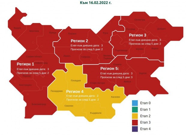 Регион IV в който се намира област Пловдив вече е