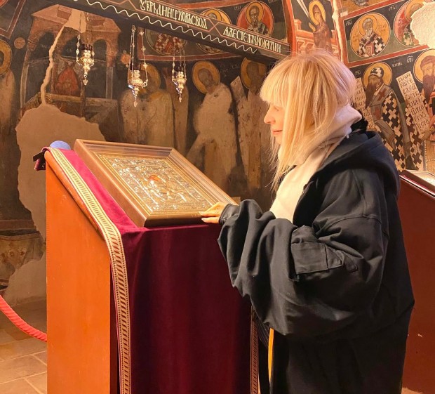 Lily Ivanova visited a very holy place