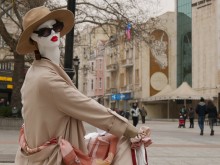 Интересна фигура се появи на Главната в Пловдив