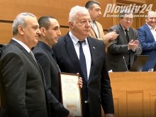Вижте как Валери Димитров получи най-високото почетно отличие на Пловдив
