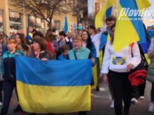 "Не на войната" и "Русия - агресор" огласиха центъра на Пловдив