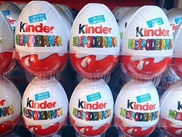 Шоколадови яйца и бонбони на Киндер  се изтеглят от пазара Отправено