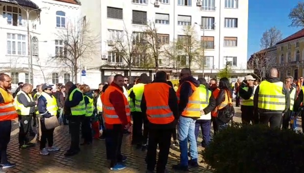 Българска браншова камара Пътища излязоха на протест в София предаде