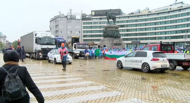 Започна вторият национален протест на българска браншова камара Пътища предаде