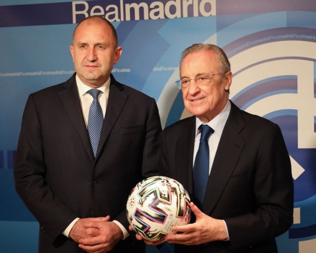 Президентът на България посети централата на футболен клуб Реал Мадрид