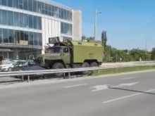 Инцидент с военен камион в Пловдив!