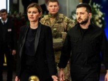 Зеленски и съпругата му за първи път се появиха публично след началото на войната