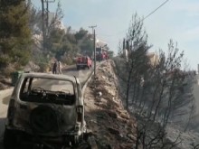 Голям пожар в Гърция
