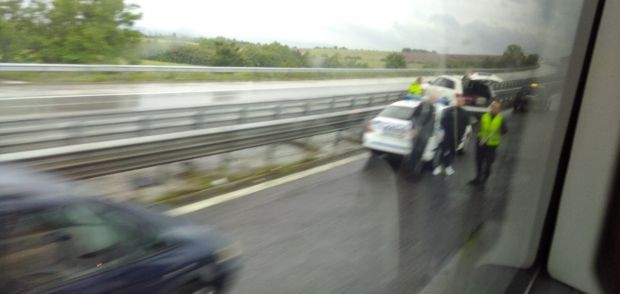 Поредна катастрофа на магистрала Тракия е станала преди минути, видя Plovdiv24.bg.