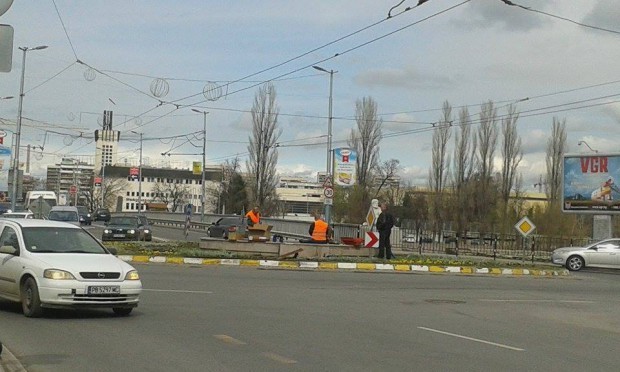 Кръговото кръстовище между булевардите Марица юг и Цар Борис III