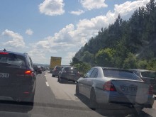 Огромна тапа на АМ "Тракия" в посока Пловдив