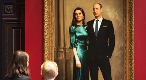 Нов портрет на британския принц Уилям и съпругата му Кейт