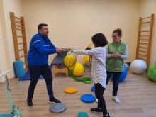 Демонстрационен урок за двигателна активност с експерти от Италия, Турция, Румъния и България в ЦСОП–Пловдив