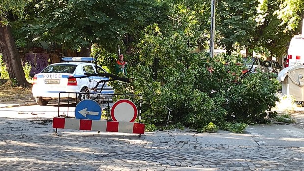 Затвориха улица в Пловдив без предупреждение видя репортер на Plovdiv24 bg