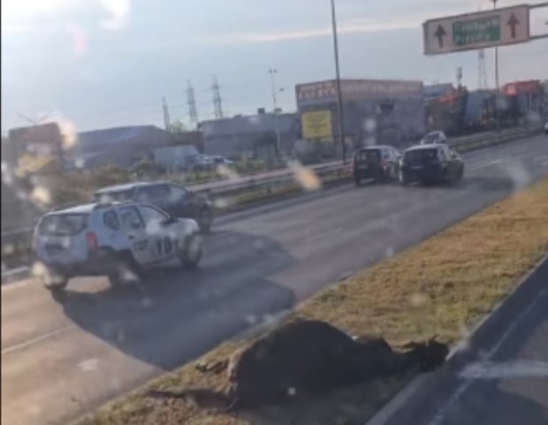 Катастрофа на Околовръстното шосе в София посока Пловдив  преди отбивката за