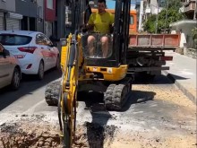 Пак разкопават новоасфалтирана улица в Пловдив заради гаф на ВиК