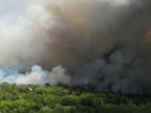 Пожарът край Казанлък пламна отново!