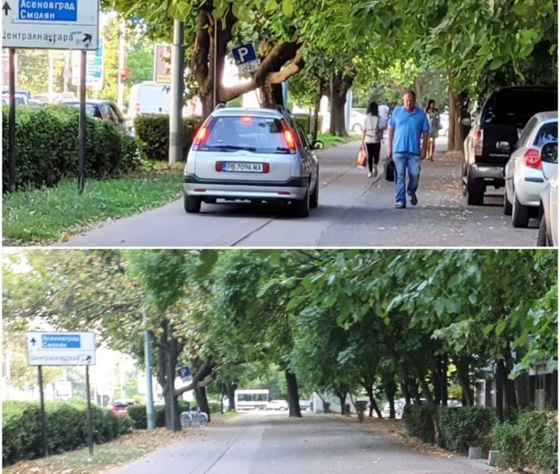 След публикация на Plovdiv24.bg автомобили вече не паркират в нарушение