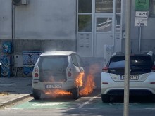 Очевидец с разказ за пожара до Спортна зала във Варна