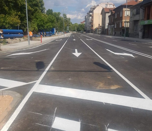 Първият етап на многострадалната улица Даме Груев е успешно завършен,