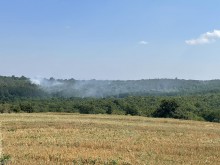 Десетки гасят пожар между бургаски села