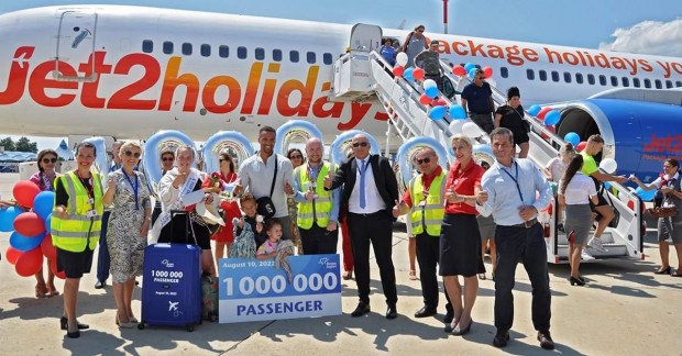 Летище Бургас посрещна днес пътник номер 1 000 000 за