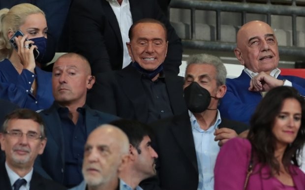 Собственикът на футболния Монца Силвио Берлускони уважи първия мач на своя отбор