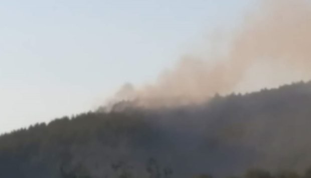 Пожар е възникнал в източния склон на Кресненското дефиле, в посока село