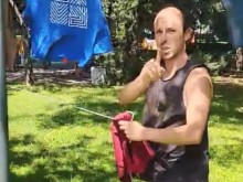 Появи се и видео от простирането на бельо в Цар Симеоновата градина