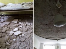Истински ужас: Таван в болница падна върху пациенти