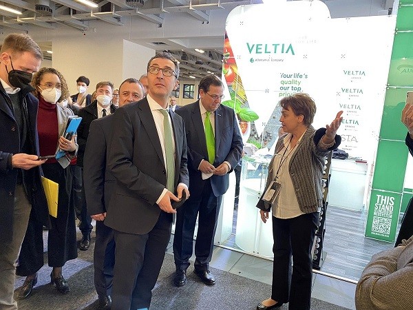 Министрите на земеделието на шест държави посетиха българския щанд на изложението за пресни плодове и зеленчуци FRUIT LOGISTICA 2022 в Берлин