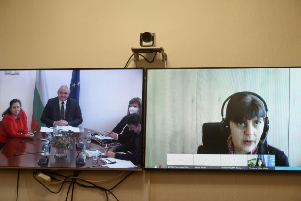 Министър Иван Демерджиев проведе онлайн среща с Европейския главен прокурор Лаура Кьовеши