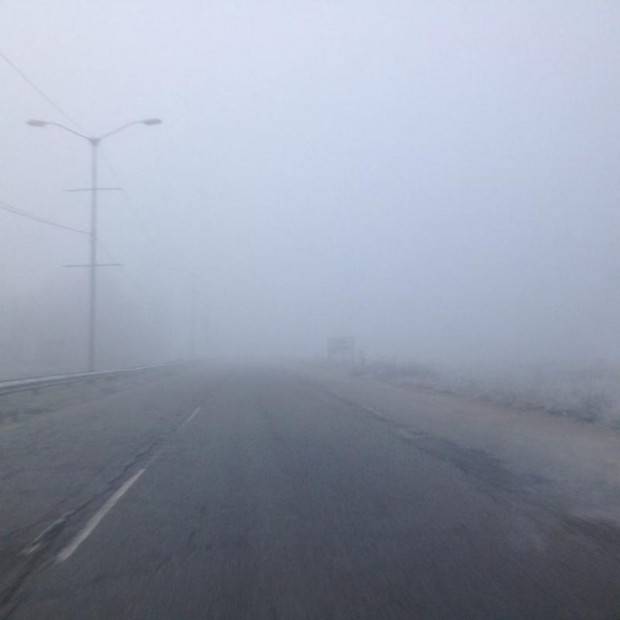 До 100 метра е намалена видимостта на места в област Велико Търново поради мъгла