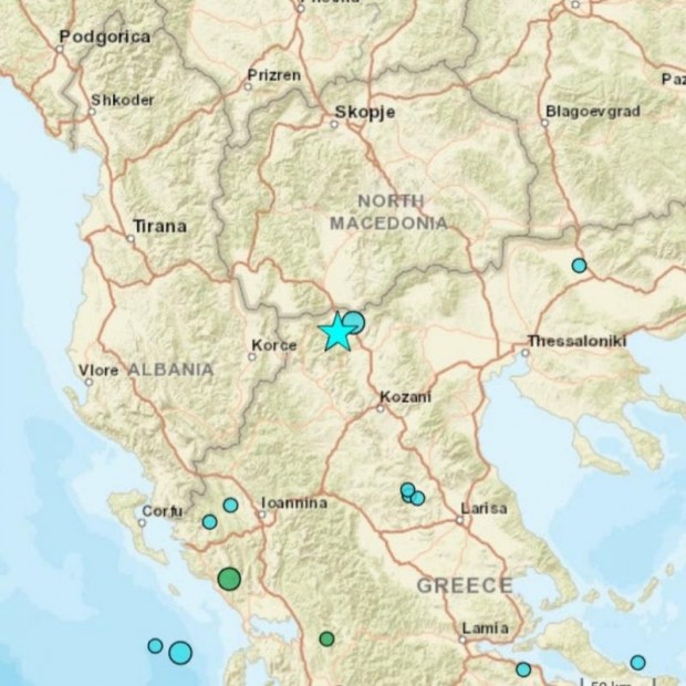 "Независен" (РСМ): Тази нощ е регистрирано силно земетресение близо до македонско-гръцката граница, вторичните трусове продължават