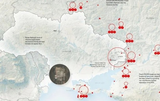 The New York Times: Русия е обкръжила Украйна с войски от три страни