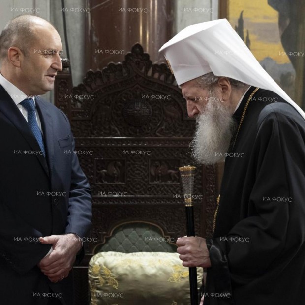 Негово Светейшество Българският Патриарх Неофит посрещна в Патриаршеската катедрала "Св. Александър Невски" президента и вицепрезидента