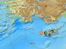 Kathimerini: Край Кипър е регистрирано земетресение с магнитуд 5.1