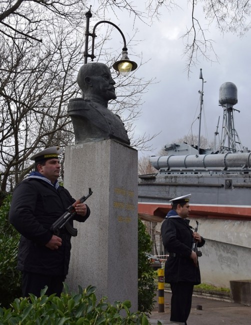 Военните моряци отбелязаха 154 години от рождението на капитан Димитър Добрев