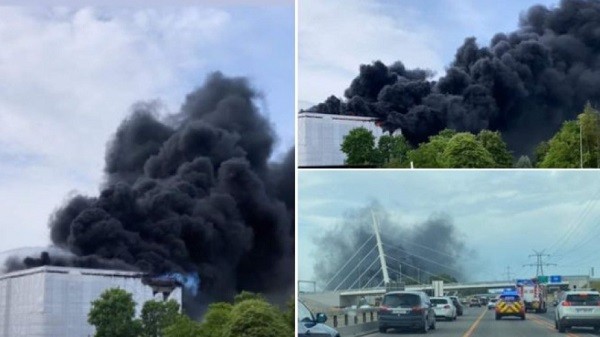 Пожар избухна край летището в Женева