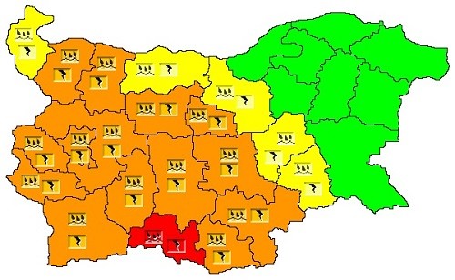 В област Смолян се предприемат превантивни действия във връзка с очакваната динамична метеорологична обстановка