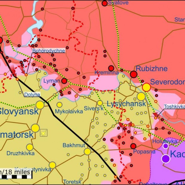 МО на Украйна: Руските сили контролират центъра на Северодонецк