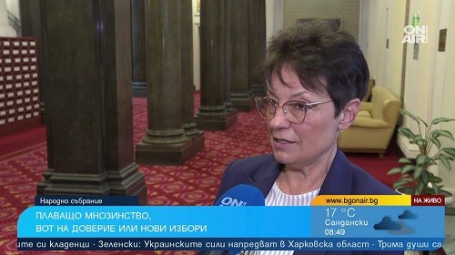 Ирена Анастасова, БСП: Хората не искат избори, а държавата да им помогне в тези тежки времена