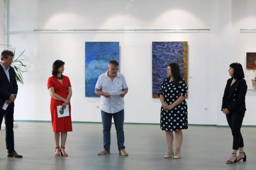 Колекционерска изложба на творби от български и македонски съвременни автори бе открита в Градската художествена галерия - Благоевград