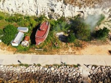 Симулативен пожар край нос Чиракман гасиха български и румънски пожарникари