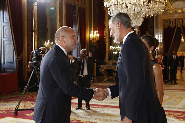 Президентът Румен Радев присъства на приема, даден от краля на Испания Фелипе VI и кралица Летисия