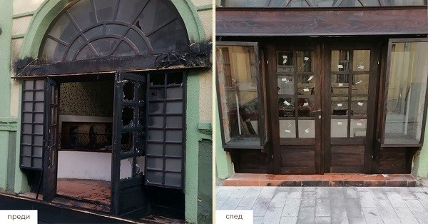 След палежа - готова е ремонтираната фасада на Културния център "Иван Михайлов"