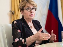 Руският посланик в София Елеонора Митрофанова говори пред руска медия за газовите доставки за България и за изгонването на руските дипломати от България