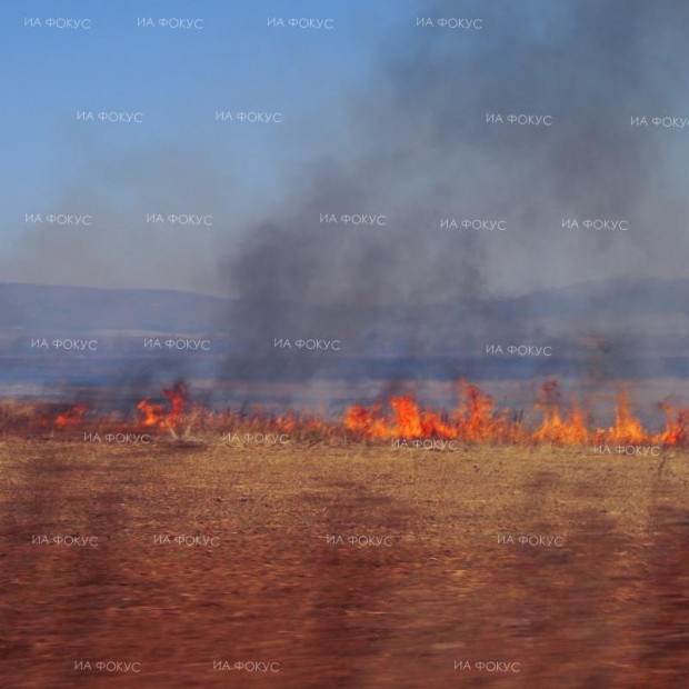 Продължава борбата с огнената стихия в село Брягово, съобщиха от Областна администрация Хасково