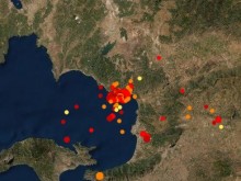Земетресение с умерена сила и придружаваща активност – район от Мала Азия